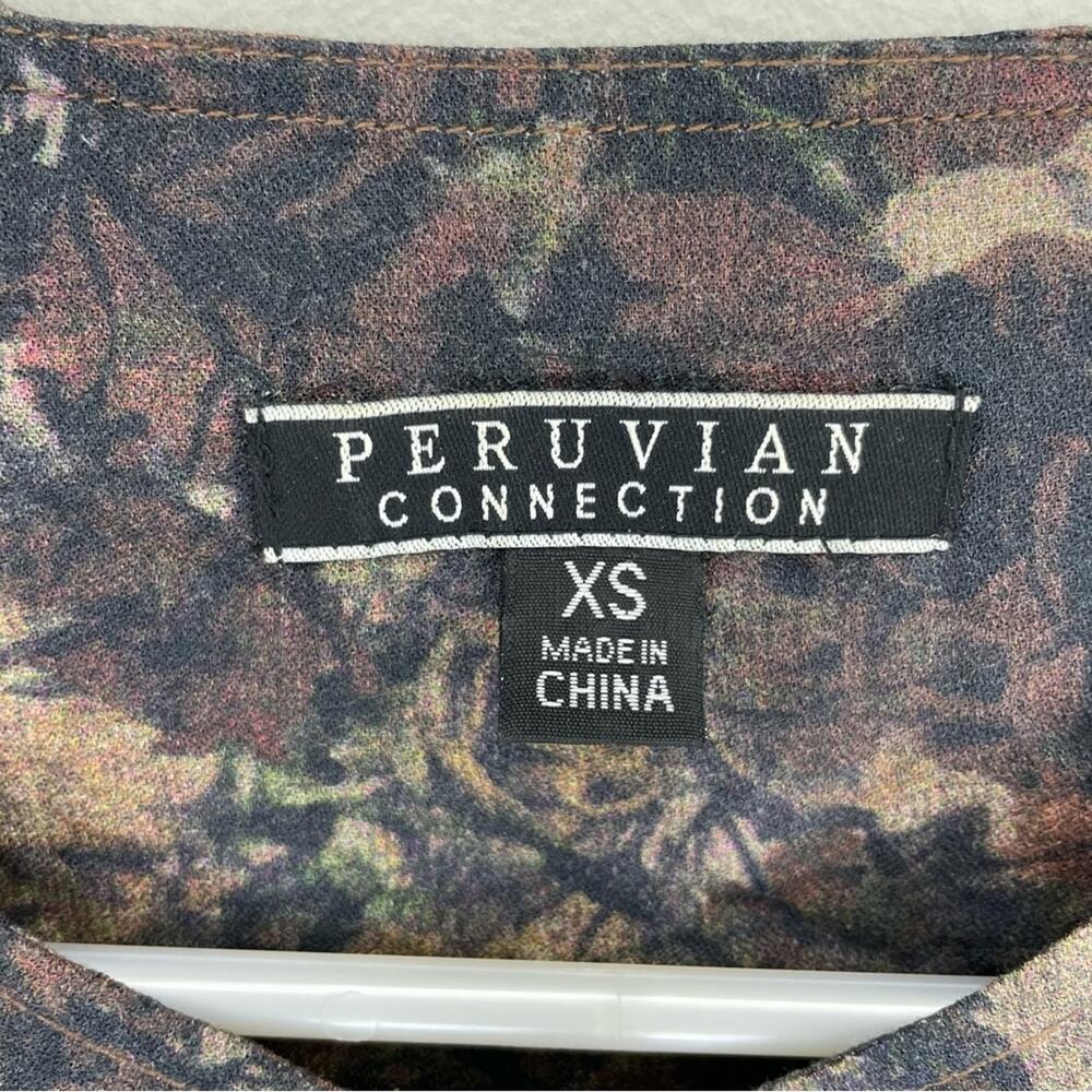 Peruvian Connection Collarless Button Down Shirt … - image 2